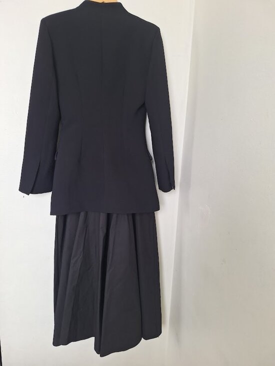 ZARA Black Blazer Midi Dress Size S 100% Viscose  Tailored Structured NWT - Picture 3 of 7